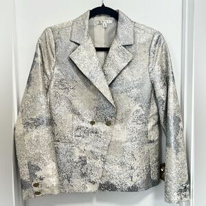 CAbi Women Cream/Silver Blazer